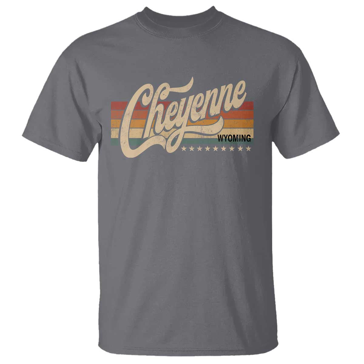 Cheyenne Wyoming Pride Retro Vintage WY State T Shirt