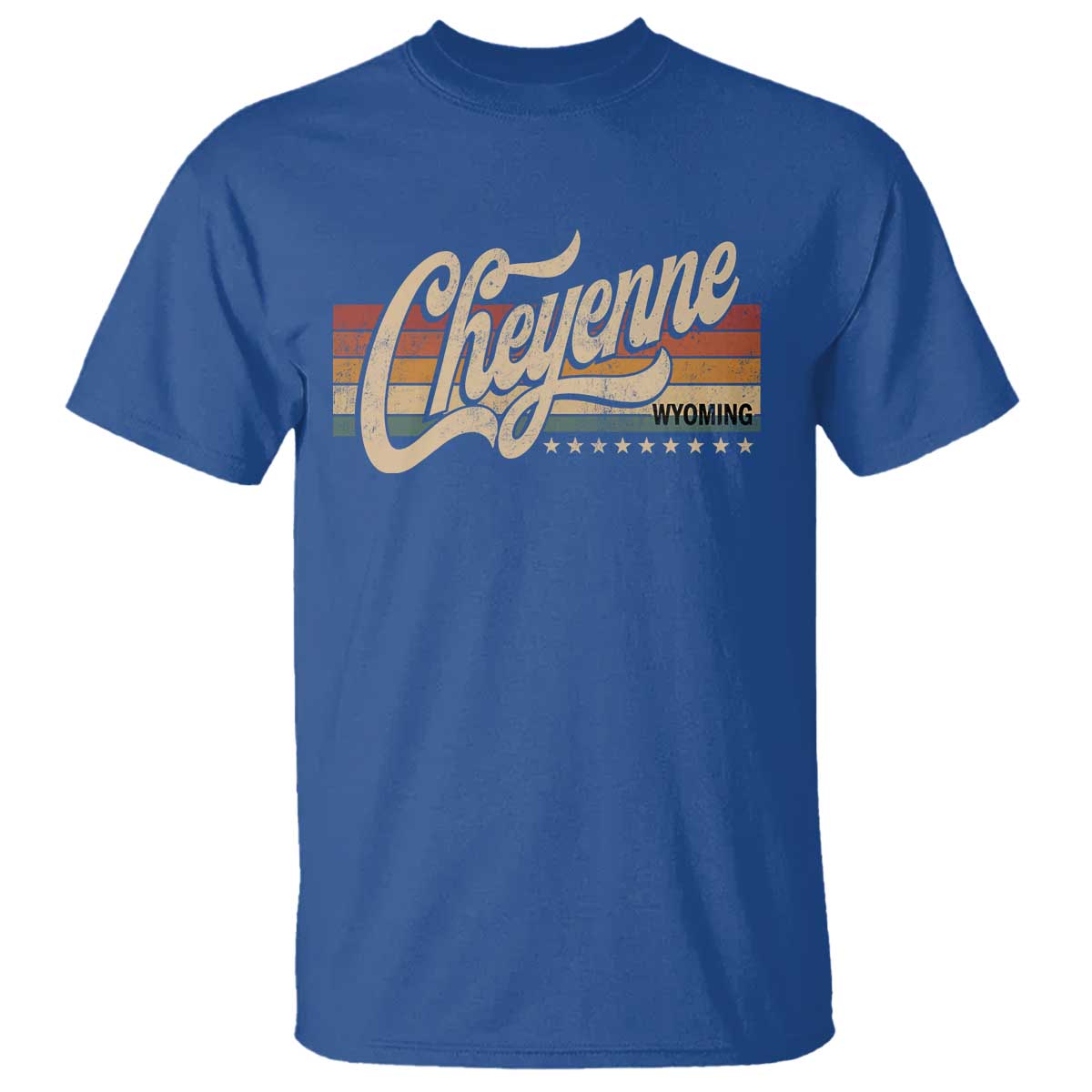 Cheyenne Wyoming Pride Retro Vintage WY State T Shirt