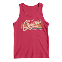 Cheyenne Wyoming Pride Retro Vintage WY State Tank Top