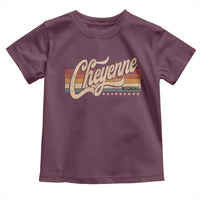 Cheyenne Wyoming Pride Retro Vintage WY State Toddler T Shirt