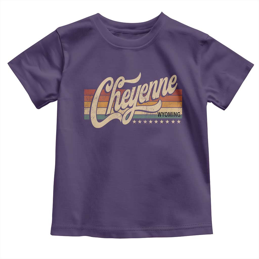 Cheyenne Wyoming Pride Retro Vintage WY State Toddler T Shirt