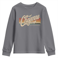 Cheyenne Wyoming Pride Retro Vintage WY State Youth Sweatshirt