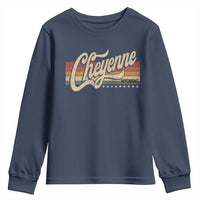 Cheyenne Wyoming Pride Retro Vintage WY State Youth Sweatshirt