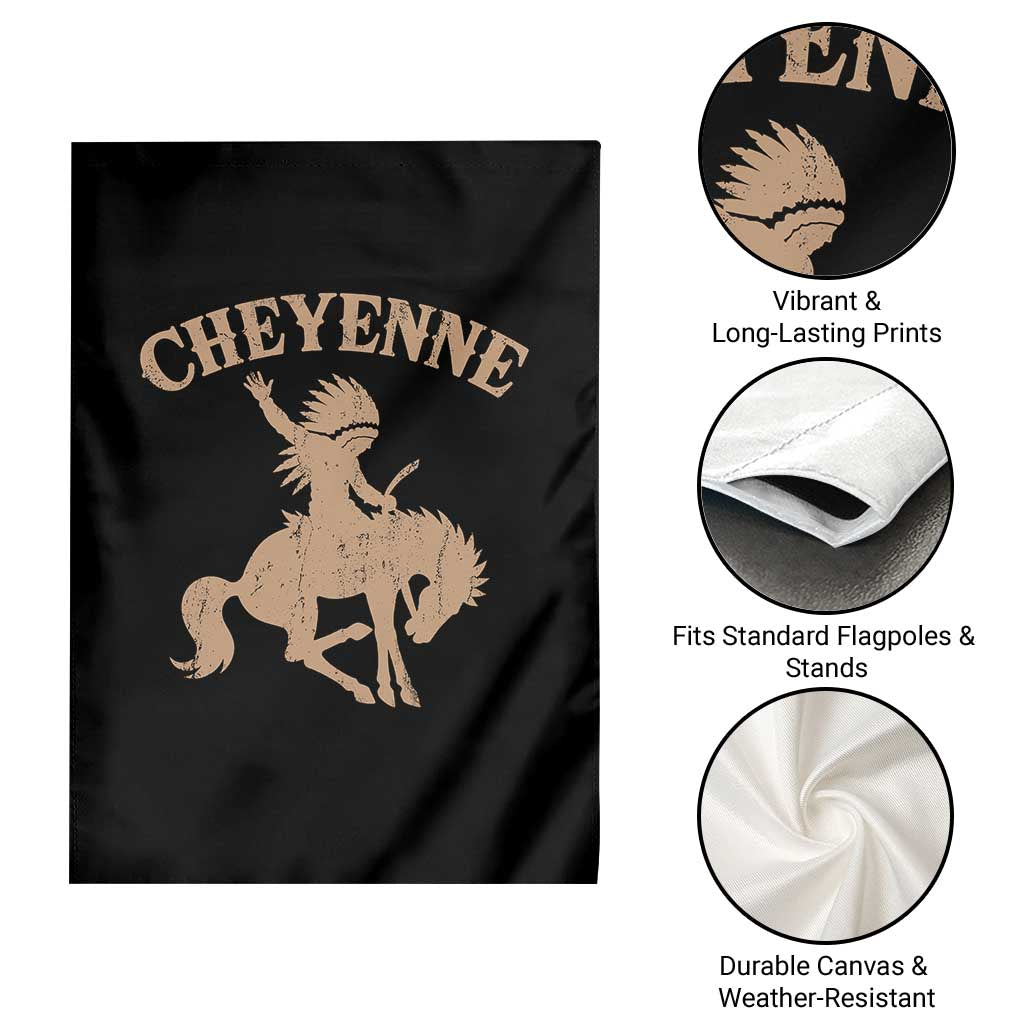 Cheyenne State Native American Cowboy Rodeo Garden Flag