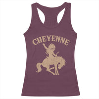 Cheyenne State Native American Cowboy Rodeo Racerback Tank Top