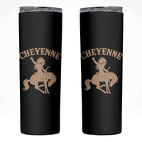 Cheyenne State Native American Cowboy Rodeo Skinny Tumbler