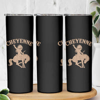 Cheyenne State Native American Cowboy Rodeo Skinny Tumbler