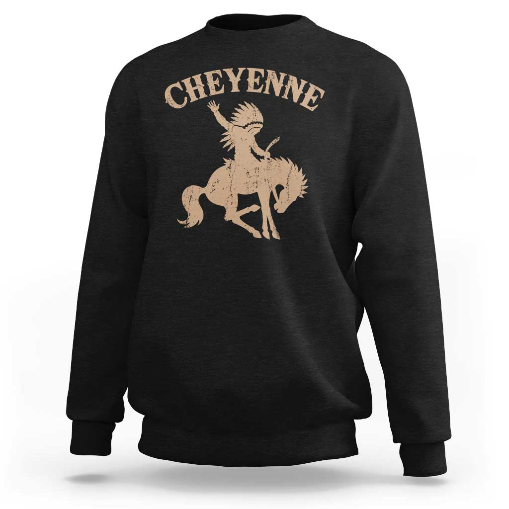 Cheyenne State Native American Cowboy Rodeo Sweatshirt