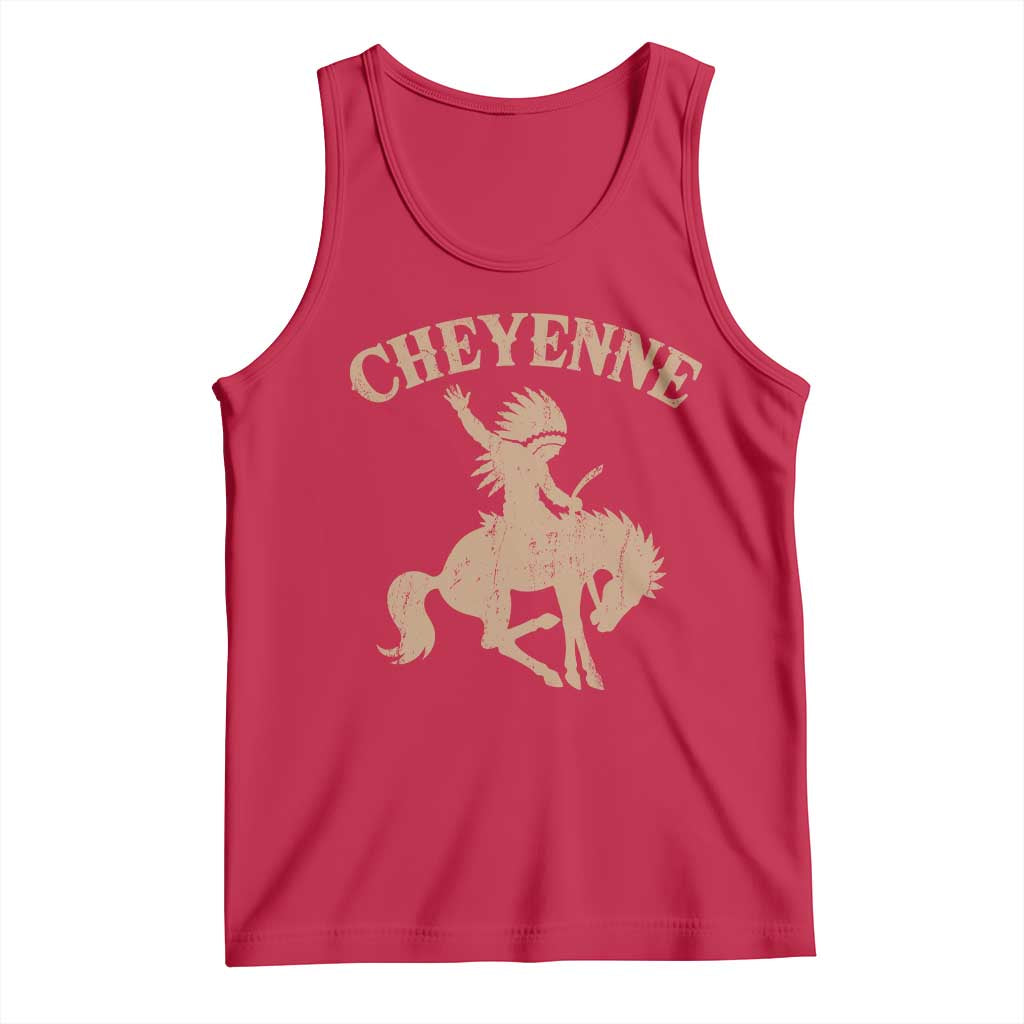 Cheyenne State Native American Cowboy Rodeo Tank Top