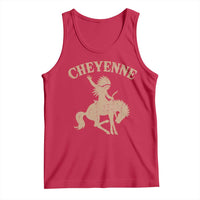 Cheyenne State Native American Cowboy Rodeo Tank Top