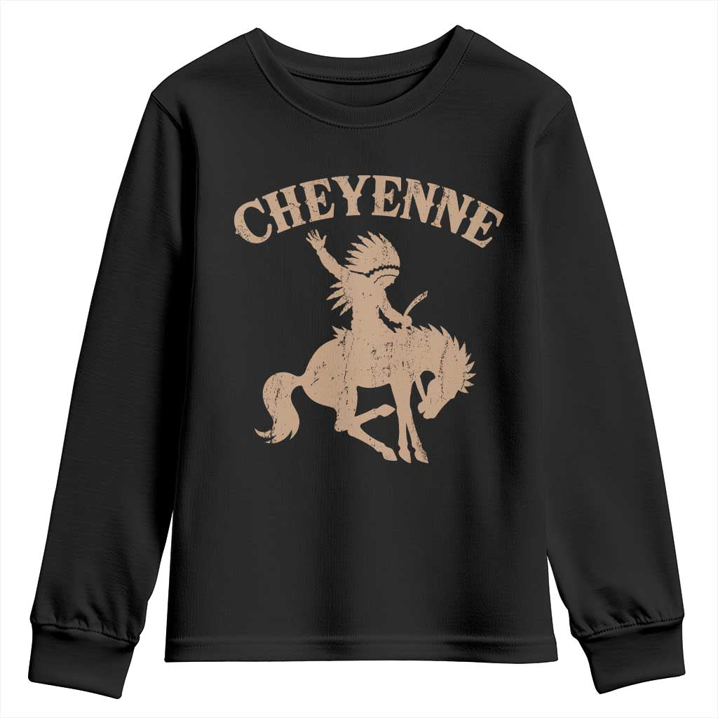 Cheyenne State Native American Cowboy Rodeo Youth Sweatshirt