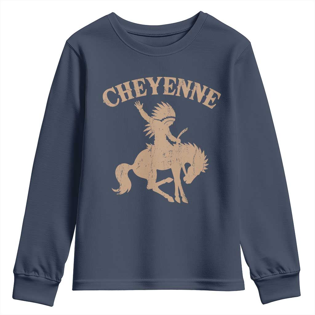 Cheyenne State Native American Cowboy Rodeo Youth Sweatshirt
