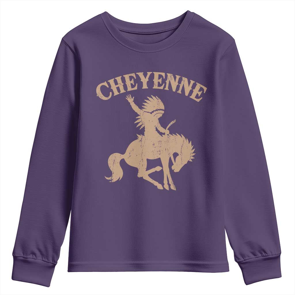 Cheyenne State Native American Cowboy Rodeo Youth Sweatshirt