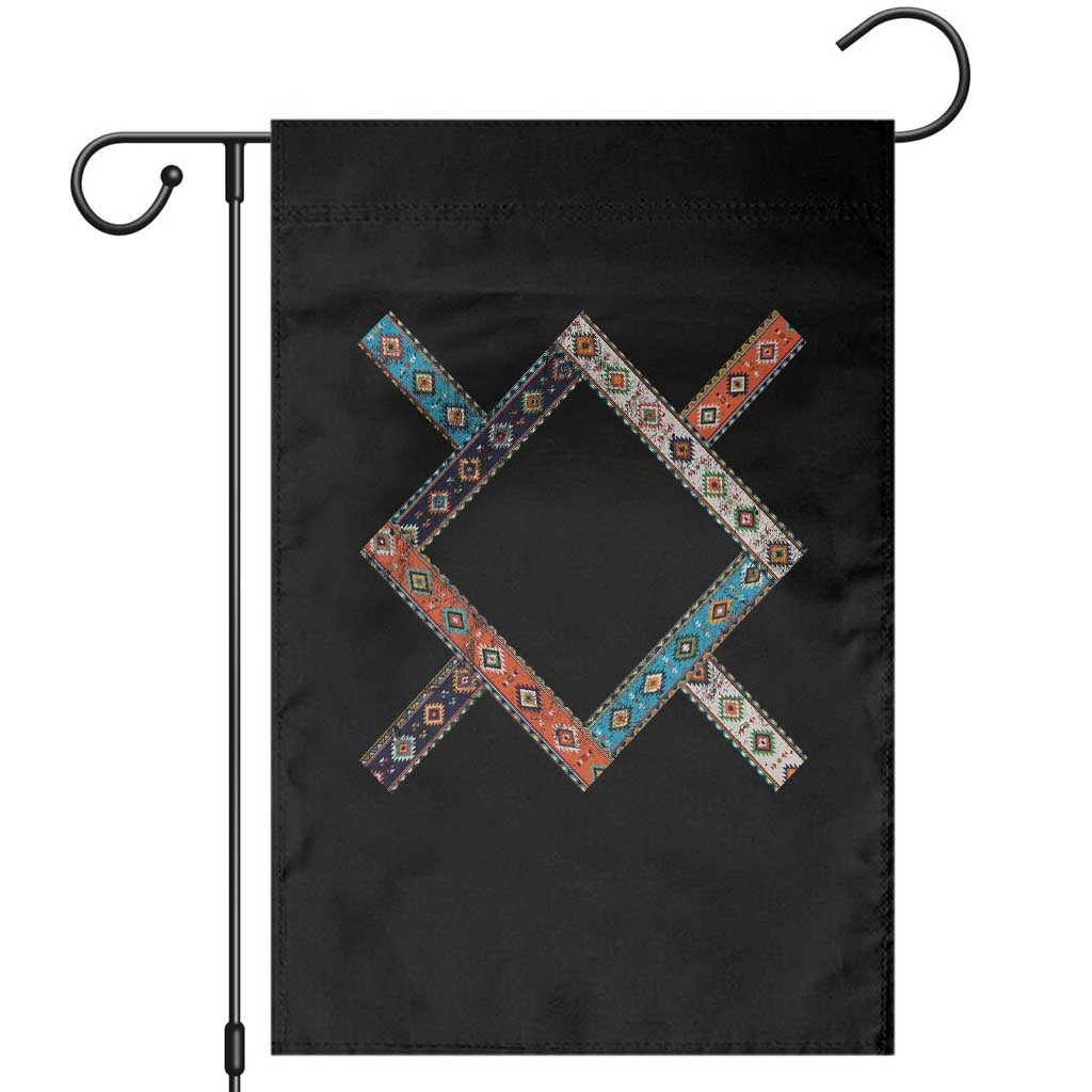 Northern Cheyenne Tribe Flag Montana Tribal Pattern Garden Flag