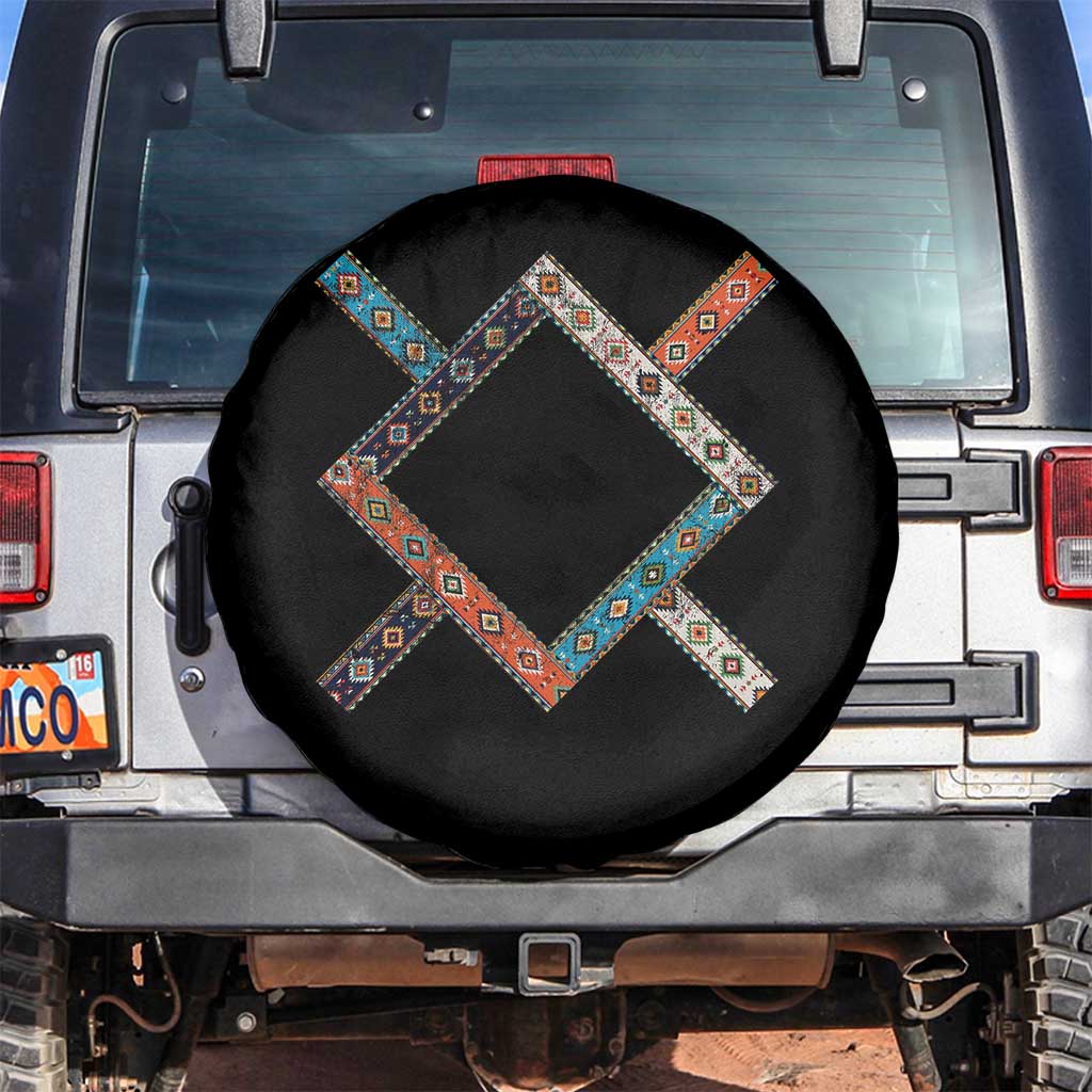 Northern Cheyenne Tribe Flag Montana Tribal Pattern Spare Tire Cover