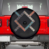Northern Cheyenne Tribe Flag Montana Tribal Pattern Spare Tire Cover