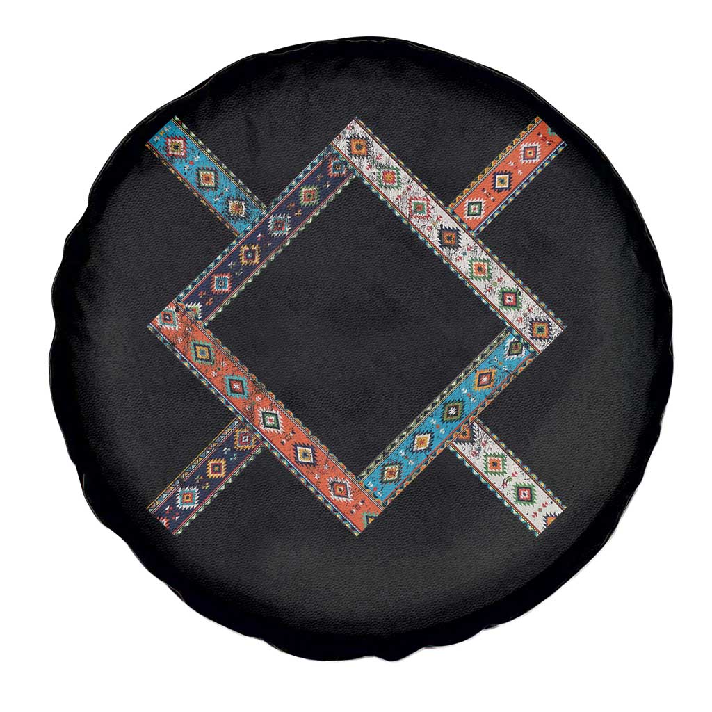 Northern Cheyenne Tribe Flag Montana Tribal Pattern Spare Tire Cover