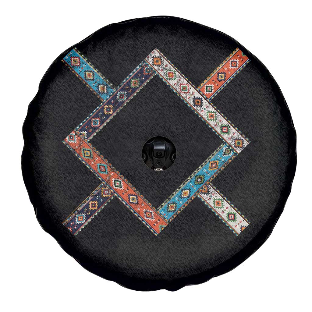 Northern Cheyenne Tribe Flag Montana Tribal Pattern Spare Tire Cover