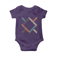 Northern Cheyenne Tribe Flag Montana Tribal Pattern Baby Onesie