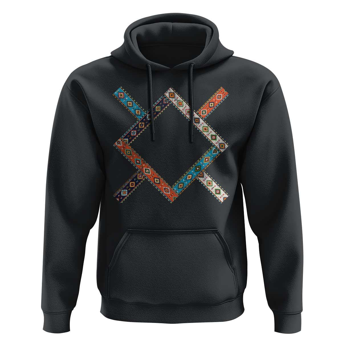 Northern Cheyenne Tribe Flag Montana Tribal Pattern Hoodie