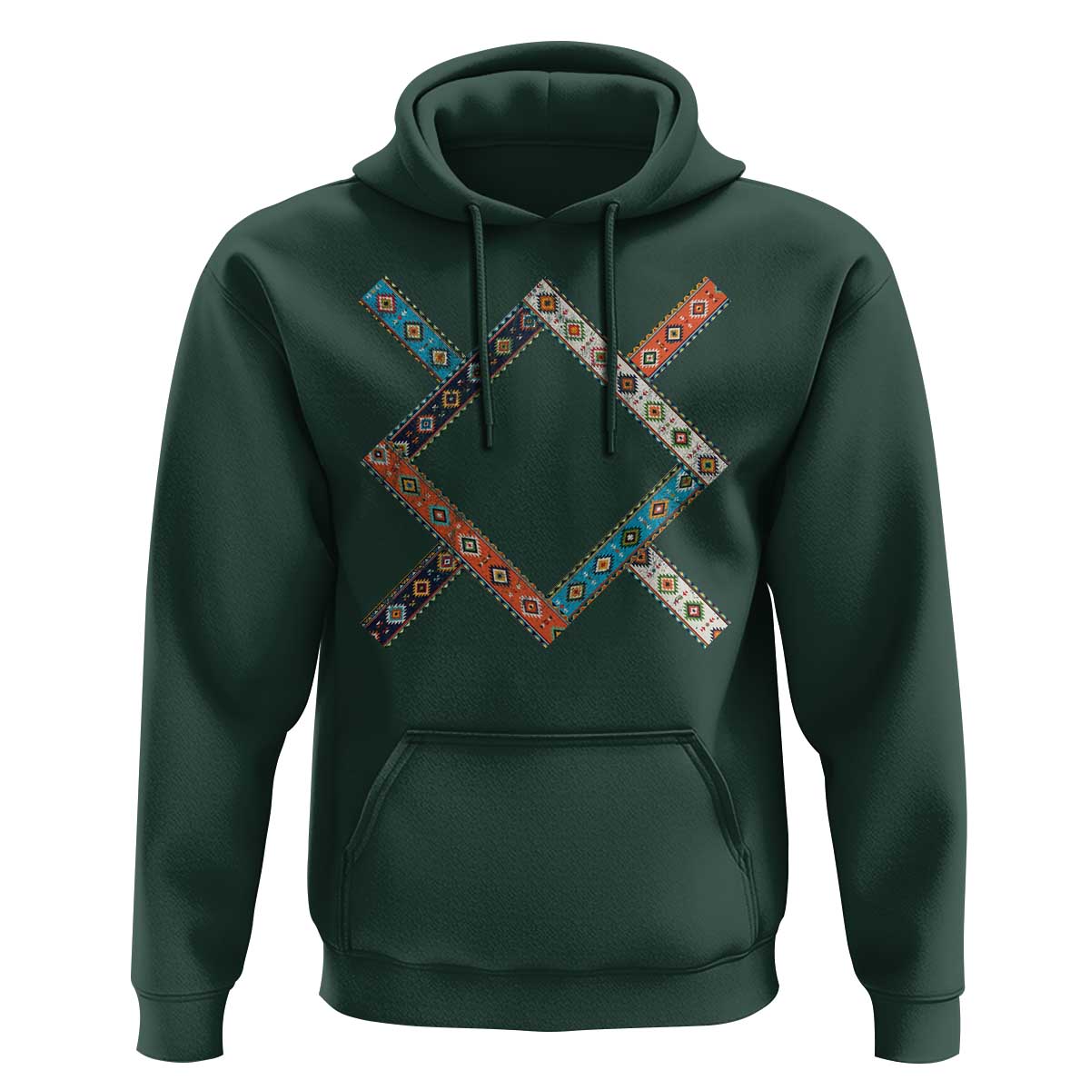 Northern Cheyenne Tribe Flag Montana Tribal Pattern Hoodie