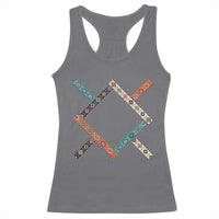 Northern Cheyenne Tribe Flag Montana Tribal Pattern Racerback Tank Top