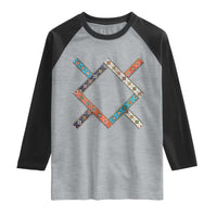 Northern Cheyenne Tribe Flag Montana Tribal Pattern Raglan Shirt