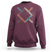 Northern Cheyenne Tribe Flag Montana Tribal Pattern Sweatshirt