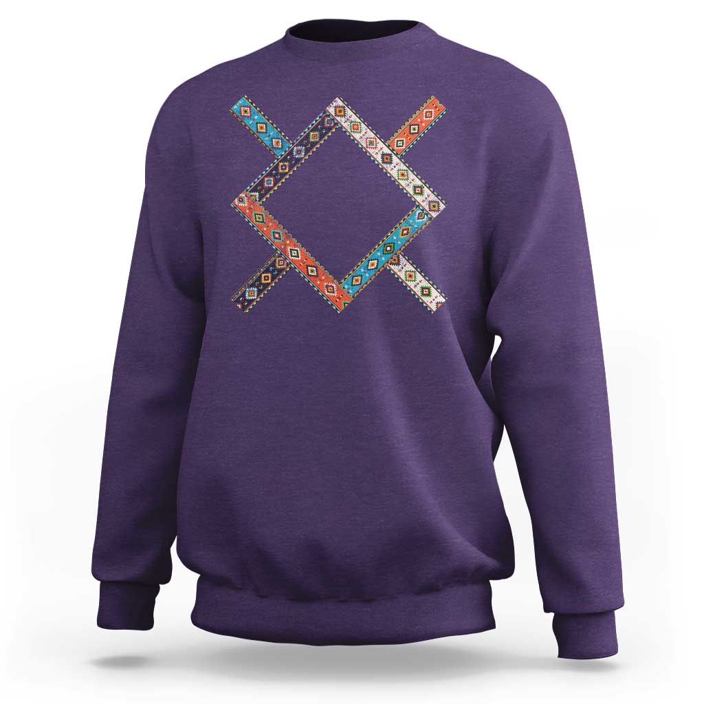 Northern Cheyenne Tribe Flag Montana Tribal Pattern Sweatshirt