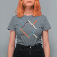 Northern Cheyenne Tribe Flag Montana Tribal Pattern T Shirt For Women
