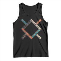 Northern Cheyenne Tribe Flag Montana Tribal Pattern Tank Top