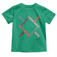 Northern Cheyenne Tribe Flag Montana Tribal Pattern Toddler T Shirt