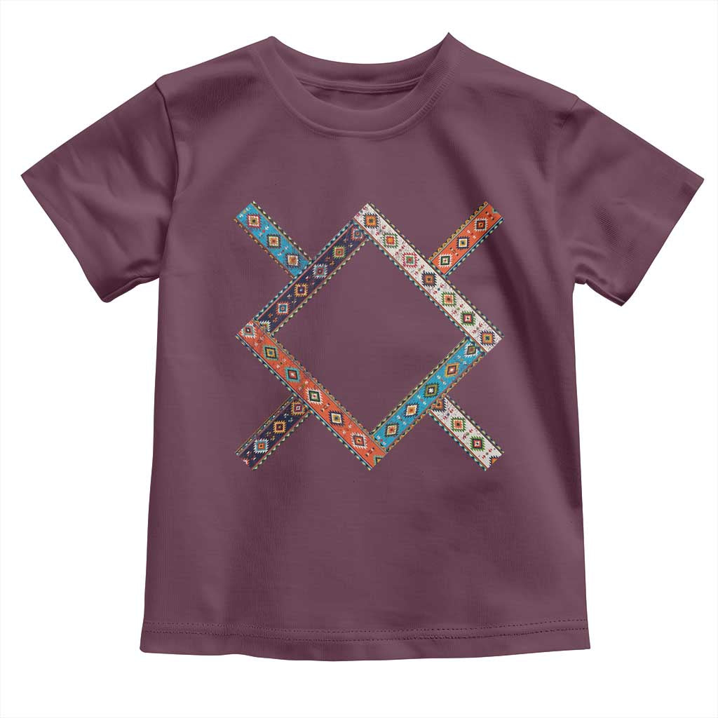 Northern Cheyenne Tribe Flag Montana Tribal Pattern Toddler T Shirt