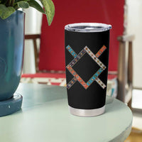 Northern Cheyenne Tribe Flag Montana Tribal Pattern Tumbler Cup