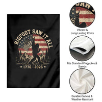 Bigfoot Saw It All 250 Years 1776 2026 4th of July Garden Flag