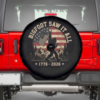 Bigfoot Saw It All 250 Years 1776 2026 4th of July Spare Tire Cover