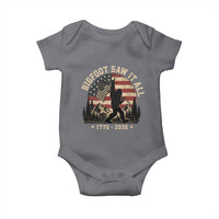 Bigfoot Saw It All 250 Years 1776 2026 4th of July Baby Onesie