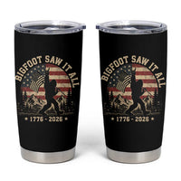 Bigfoot Saw It All 250 Years 1776 2026 4th of July Tumbler Cup