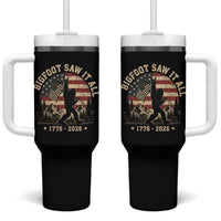 Bigfoot Saw It All 250 Years 1776 2026 4th of July Tumbler With Handle