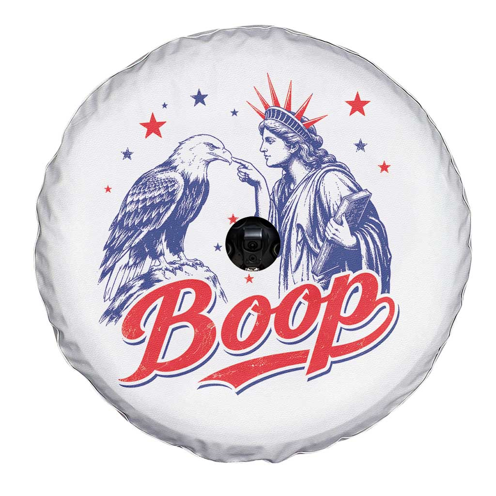 Boop Statue of Liberty and Eagle 4th of July Spare Tire Cover