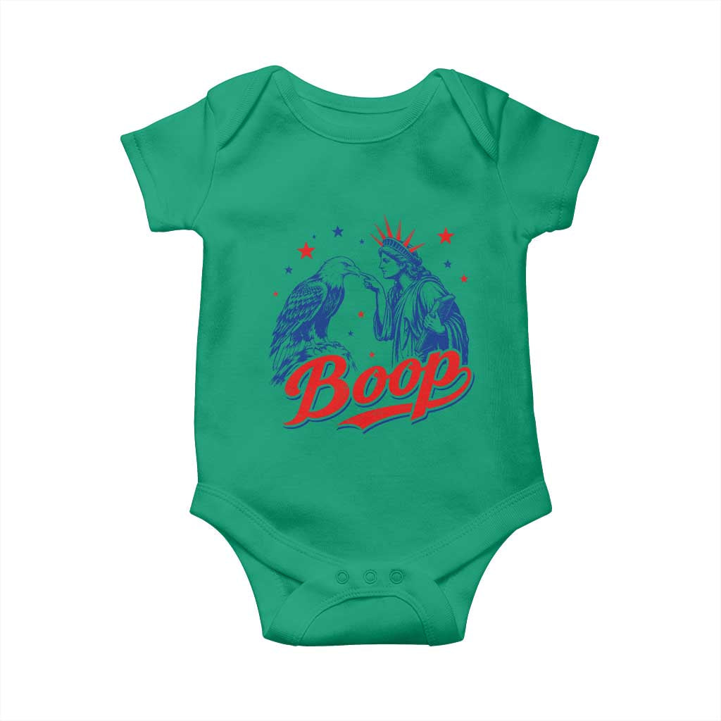 Boop Statue of Liberty and Eagle 4th of July Baby Onesie