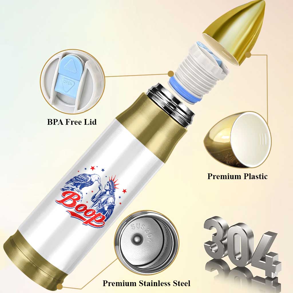 Boop Statue of Liberty and Eagle 4th of July Bullet Tumbler