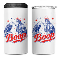 Boop Statue of Liberty and Eagle 4th of July 4 in 1 Can Cooler Tumbler