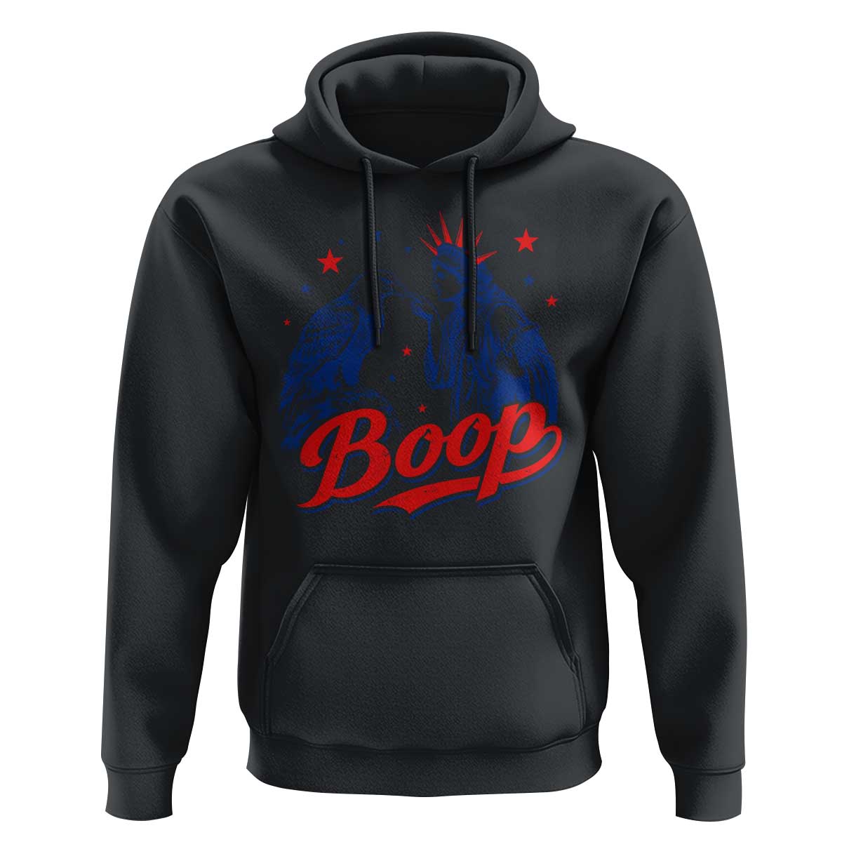 Boop Statue of Liberty and Eagle 4th of July Hoodie