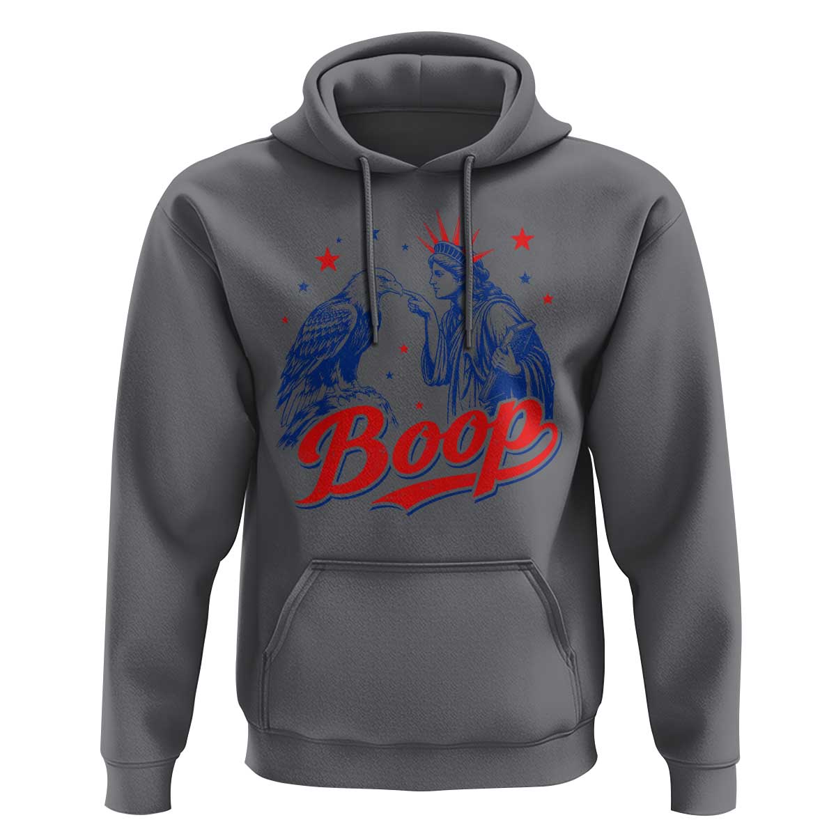 Boop Statue of Liberty and Eagle 4th of July Hoodie