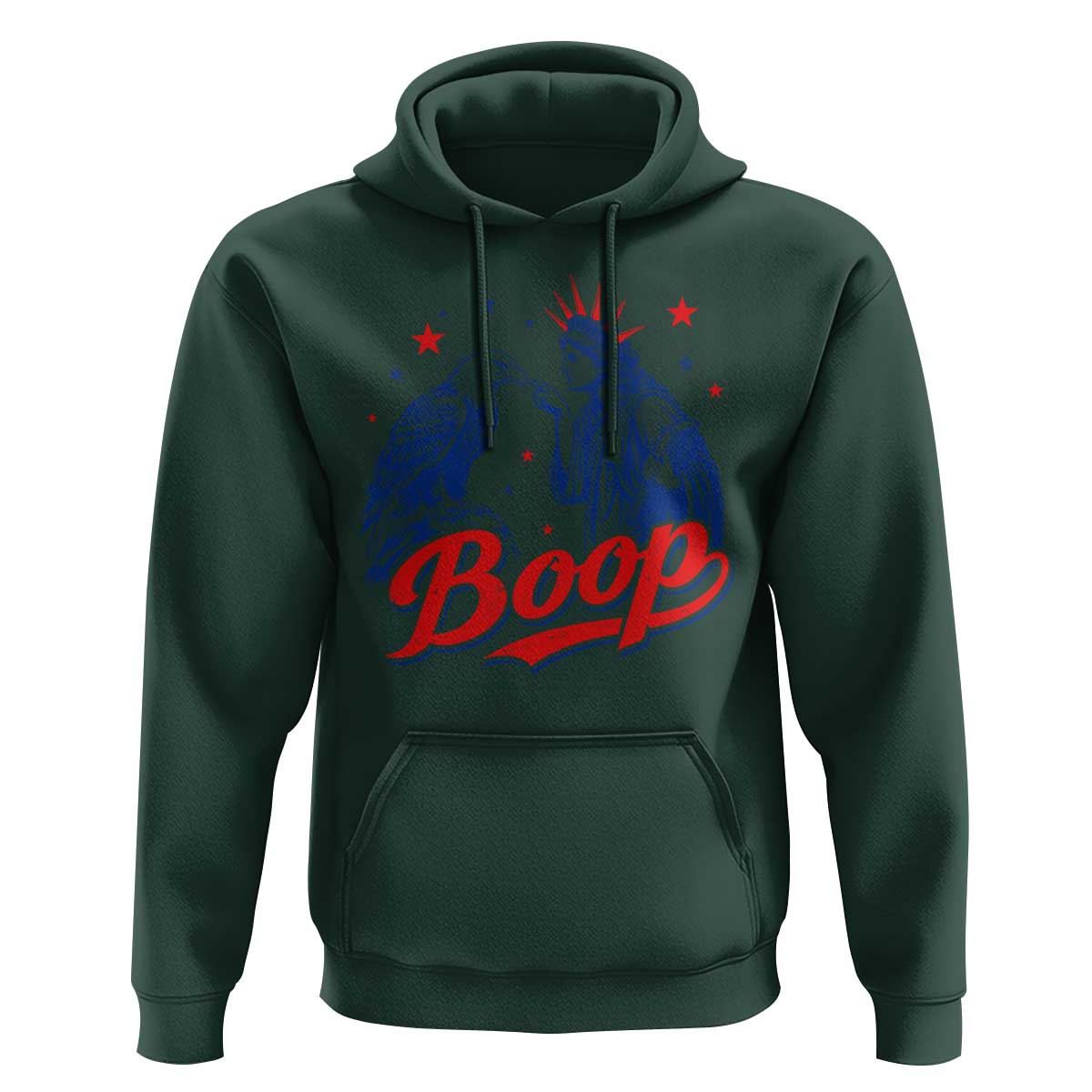 Boop Statue of Liberty and Eagle 4th of July Hoodie