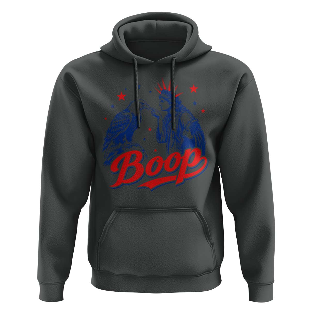 Boop Statue of Liberty and Eagle 4th of July Hoodie