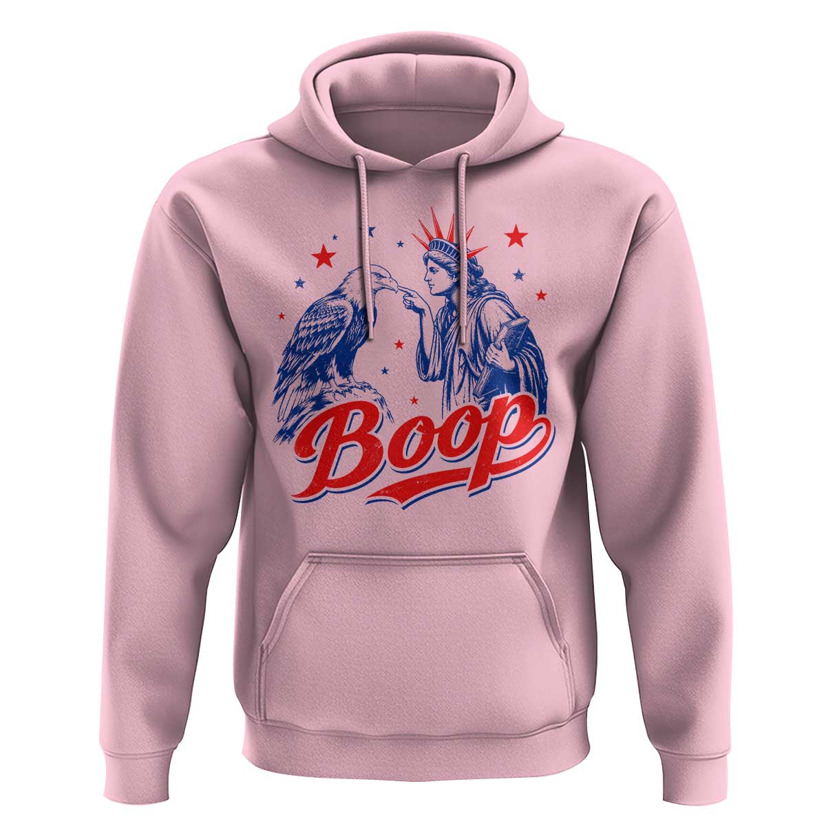 Boop Statue of Liberty and Eagle 4th of July Hoodie
