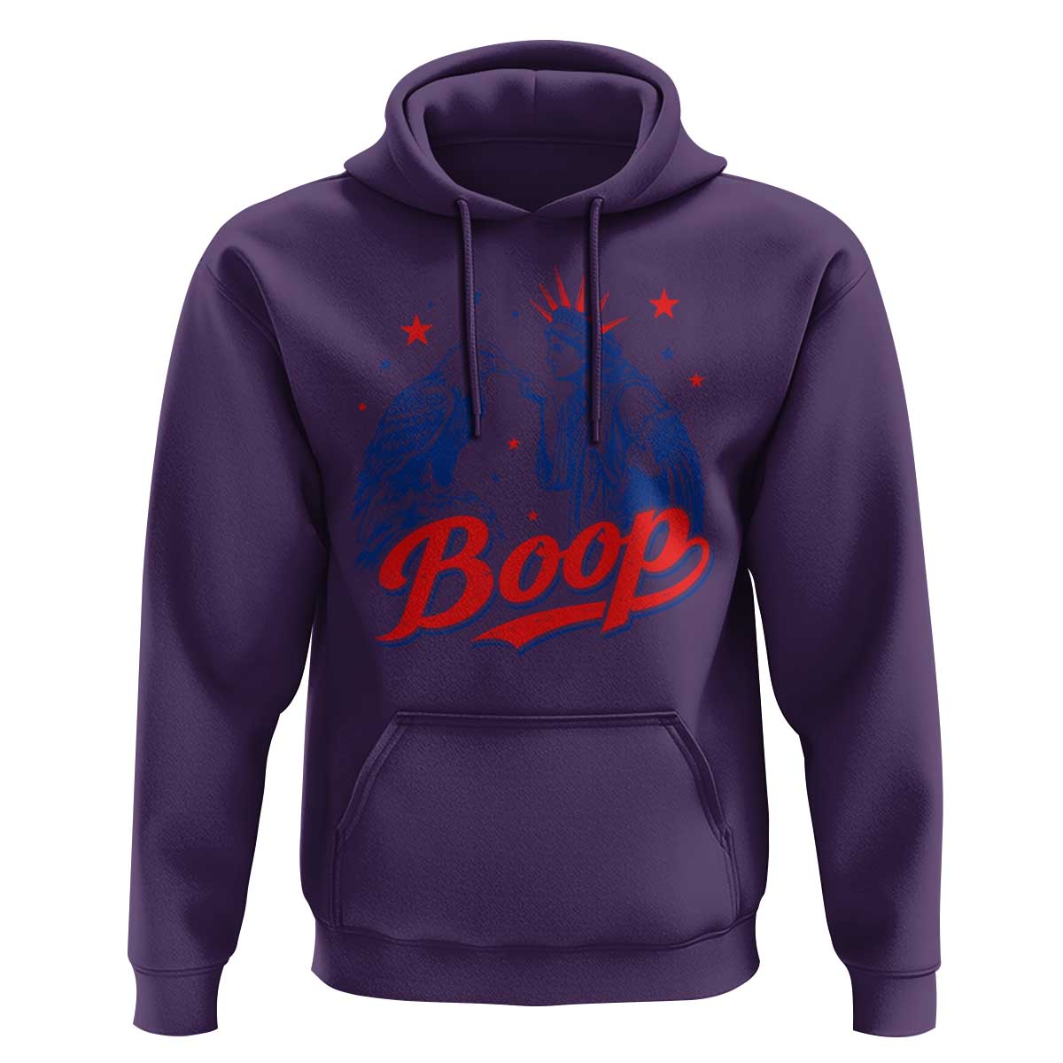 Boop Statue of Liberty and Eagle 4th of July Hoodie