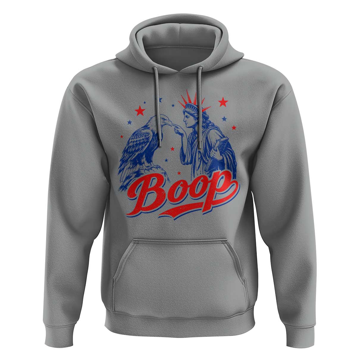 Boop Statue of Liberty and Eagle 4th of July Hoodie